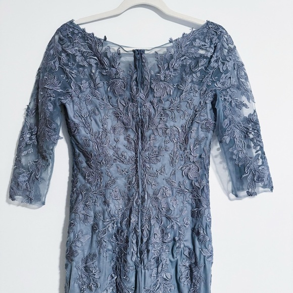 La Femme - Stone Blue Tulle Dress - Picture 5 of 8